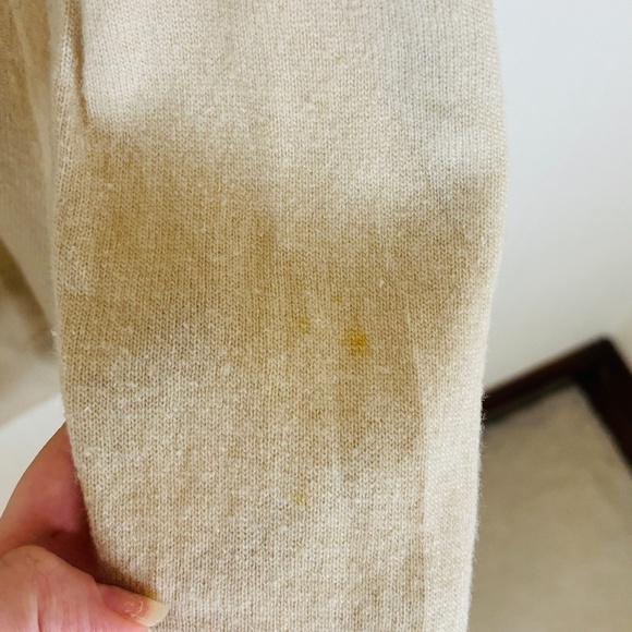 Kate Spade Revolve Wool Slouchy Raglan Sweater Deco Beige SZ XS - Picture 6 of 11